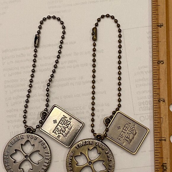 Patricia Nash 15 Years Anniversary Handbag Tag Brushed Nickel or Br'd Bronze NEW - Picture 4 of 6